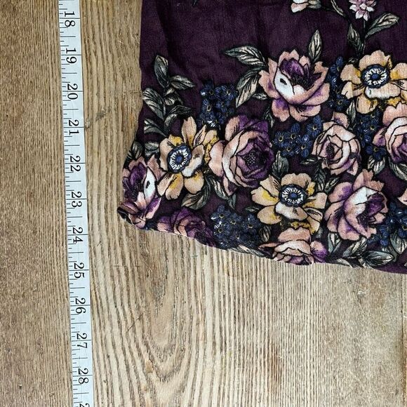 NWT Francesca’s‎ Cold Shoulder Floral Blouse Mauve Small pretty romantic - Picture 6 of 6